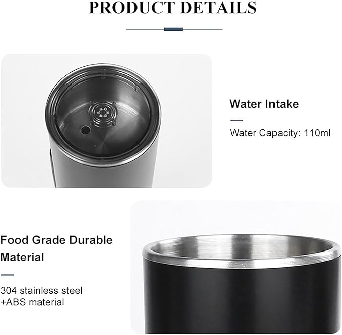 Portable Espresso Machine Travel Coffee Maker Set with 12/24V Car Heating Function Compatible with Small/Large Capsules and Ground Coffee for Camping Car RV Hiking Office Home