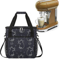 cfpolar Coffee Maker Storage Bag Waterproof Travel Carrying Storage Tote Bag Organizer Case Compatible with K-Mini or K-Mini Plus And Suitable for Other Accessories With Pockets for K-Cup Pods