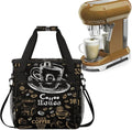 cfpolar Coffee Maker Storage Bag Waterproof Travel Carrying Storage Tote Bag Organizer Case Compatible with K-Mini or K-Mini Plus And Suitable for Other Accessories With Pockets for K-Cup Pods