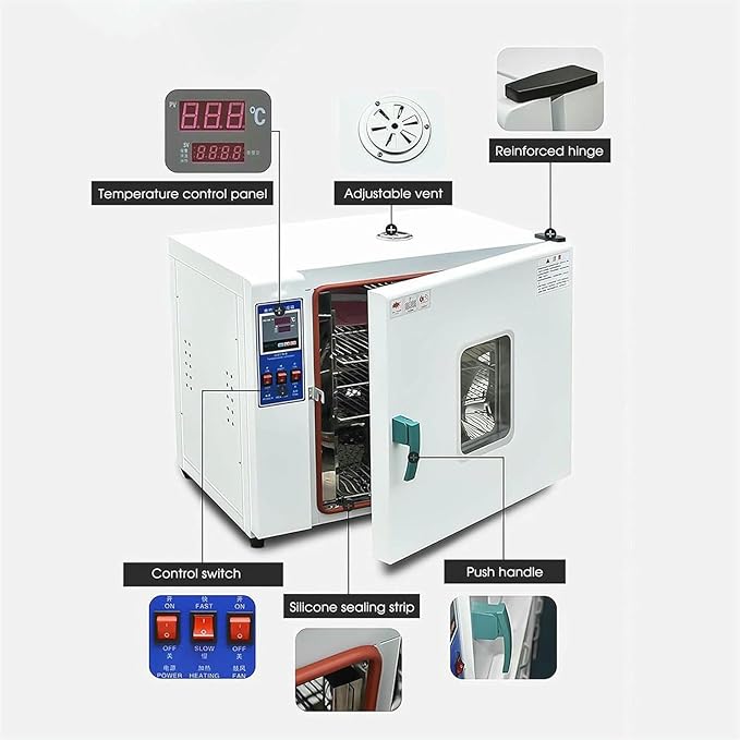 Electric Heating Constant Temperature Blast Drying OvenVacuum with Control50°C- 300°C Intelligent Digital Display +Accurate Control