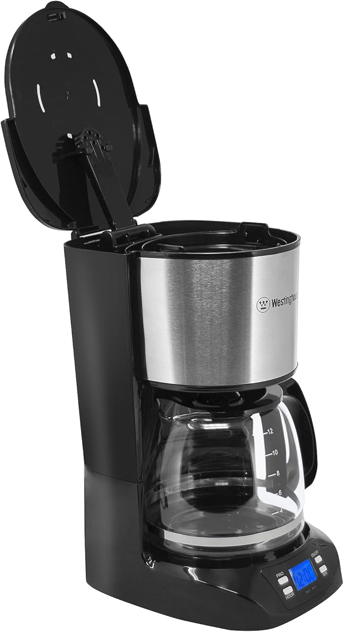 Westinghouse 220 volts 12 cup coffee maker 220v 240 volt Digital Programmable Coffee Machine Permanent Filter &amp Hot Plate (NOT FOR USE IN USA)