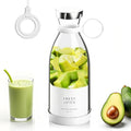 Portable Personal Mini Blender for Smoothies: 11.8 fl oz Small Juicer Cup for Protein Shakes with Wireless Charging - Great for Women Fitness &amp Dieters - Ideal for Gym Travel Office Use