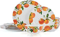 Mikasa Mandarin Bone China Lightweight Chip Resistant 12 Piece Dinnerware Set Service for 4