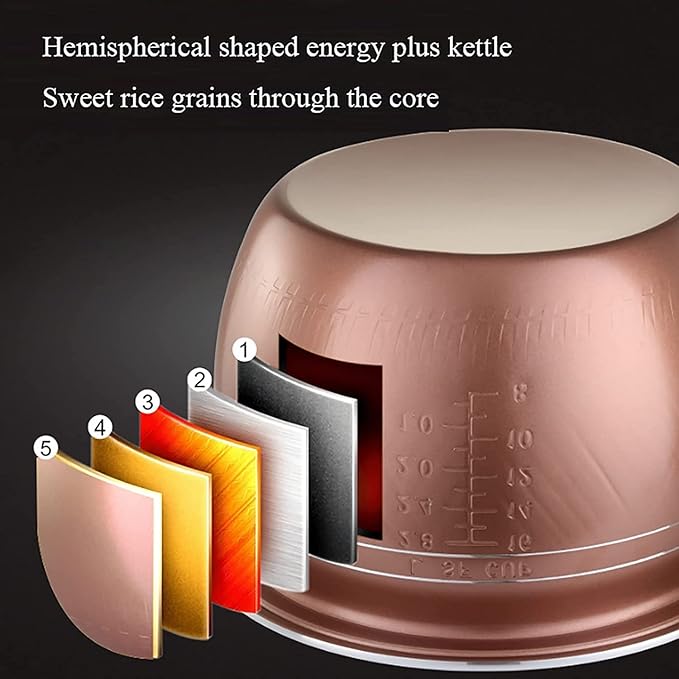 Household Electric Rice Cooker Household Multifunctional Rice Cooker Non-Stick Inner Pot Intelligent Insulation Make(4L)
