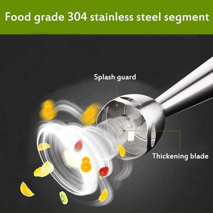 Immersion Hand Blender4 in 1 Stick Mixerwith Food Processor Chopper BeakerEgg Whisk
