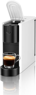 CHULUX RectoCafé Espresso Machine for Nespresso Original Capsule Pod 20 Bar Professional Italian Pump Coffee Machine Extra Mini Espresso Maker for Home &amp Office White