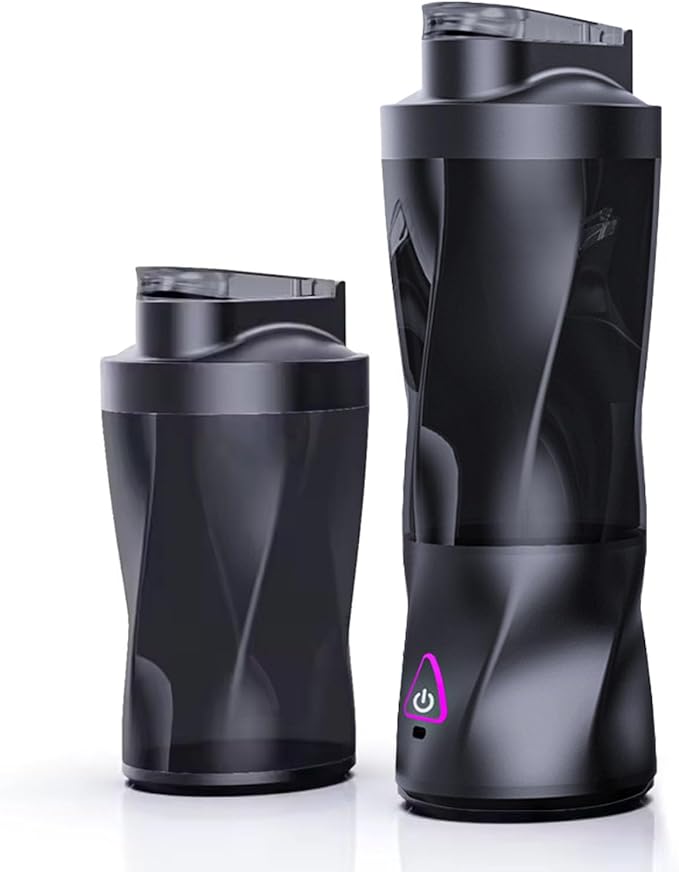 Portable Blender: 360W High-Power Motor 6000mAh Long-Lasting Battery 23oz Travel Smoothie Maker with Anti-Jam Blade BPA-Free for Shakes &amp Ice Crushing 【Black】