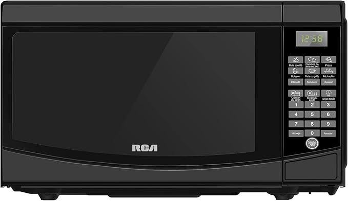 RCA 0.7 Cu. Ft. Microwave and Mr. Coffee 5-Cup Mini Brew Switch Coffee Maker Bundle Black