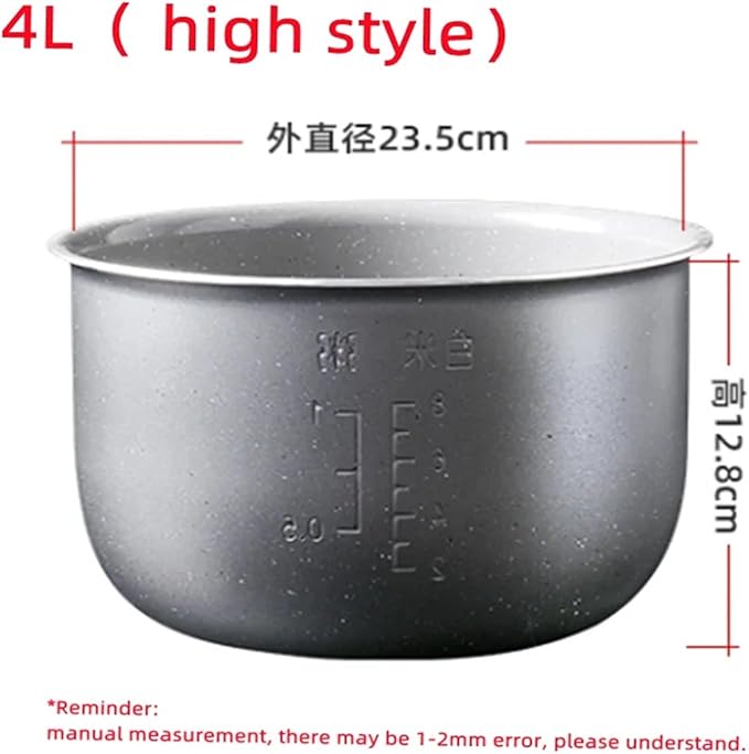 Electric Rice Cooker Inner Pot Compatible With Midea Rice Cooker Liner 3 Liters 4 Liters 5 Liters Medical Stone Ceramic Glaze Inner Pot Core(4L 1)