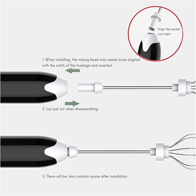 USB Rechargeable Electric Blend er Mixer - Milk Frother Egg Beater Coffee Whisk Juice Stirrer Portable Handheld Kitchen Tool