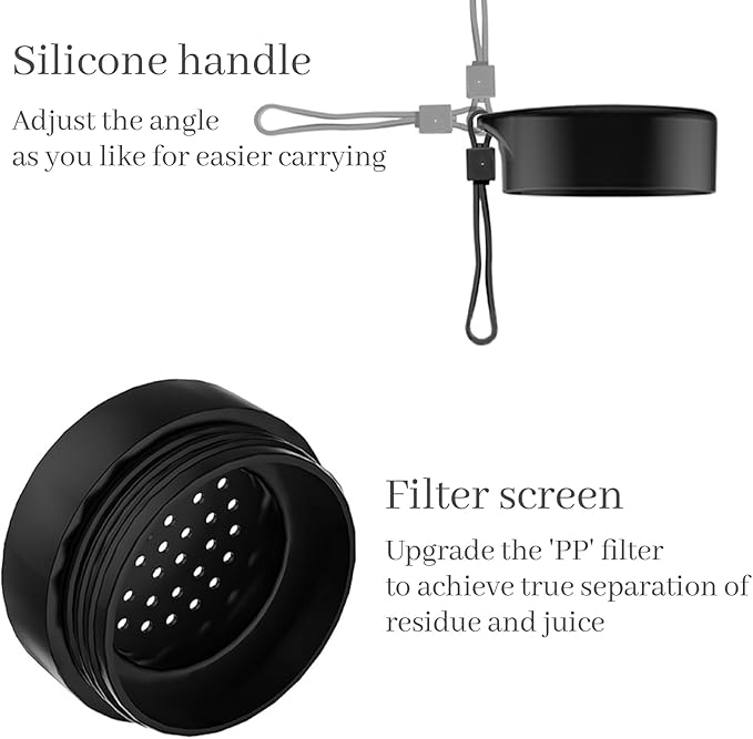 Portable juice Blender - 400mL USB Rechargeable Personal Smoothie Maker with 22000 RPM 304 Stainless Steel Blades Quiet Operation and Self-Cleaning Function
