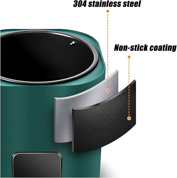 Commercial Fully Automatic Pearl Pot9L Milk Tea Boba Pot CookerMilk Tea Pearl Maker1300W Tapioca Boba Pearl Rice Pot Cooker for Milk Tea ShopIntelligent Temperature Control (Green)
