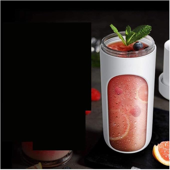 USB Electric Safety Juicer Cup Fruit Juice Mixer Mini Portable Rechargeable/Juicing Mixing Crush Ice and Blender Mixer 300ml Water Bottle