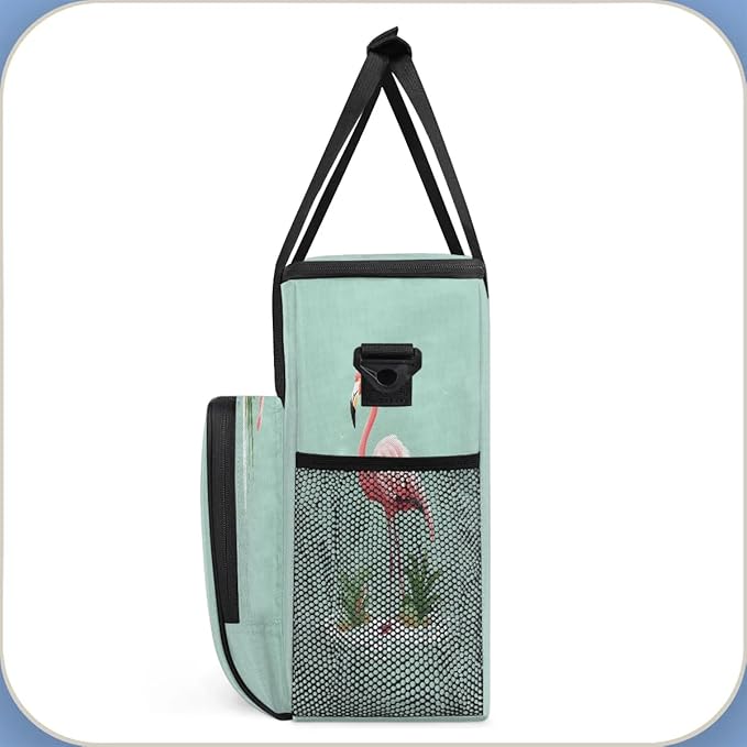 Flamingo Printed Coffee Maker Carrying Bag for Keurig K-Mini or K-Mini Plus Storage Portable Coffee Maker Travel Bag