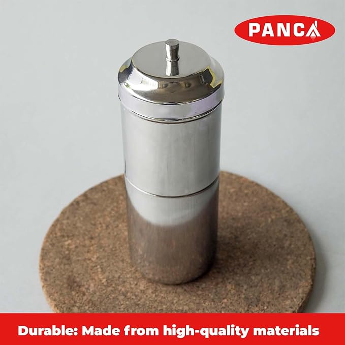 Stainless Steel South Indian Filter Coffee Maker | Traditional Drip Coffee Decoction Maker for Hot &amp Cold Coffee (600ML)