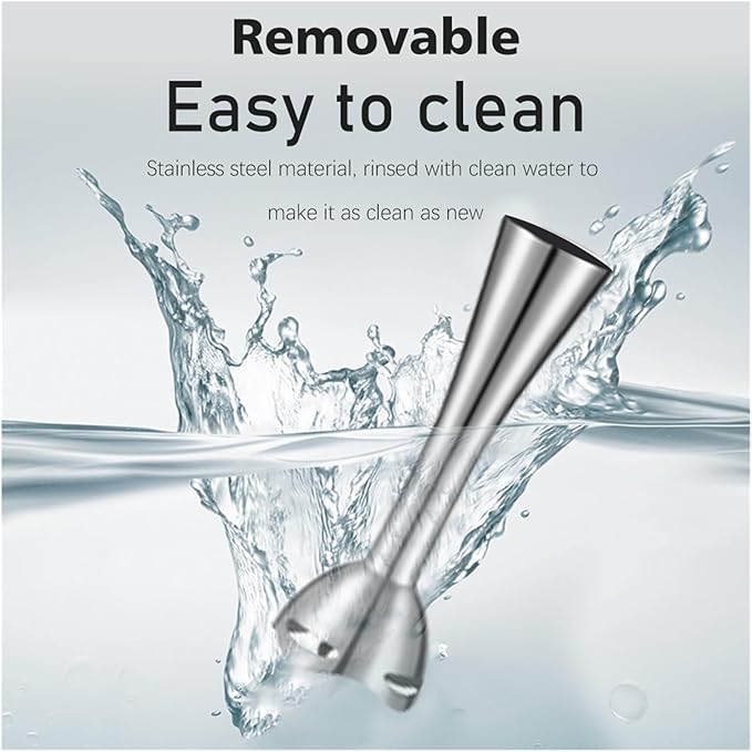 Fit for 3 in 1 Immersion Blender - Electric Hand Blender with Detachable Base Chopper and Whisk for Juices Jams and Mincemeat