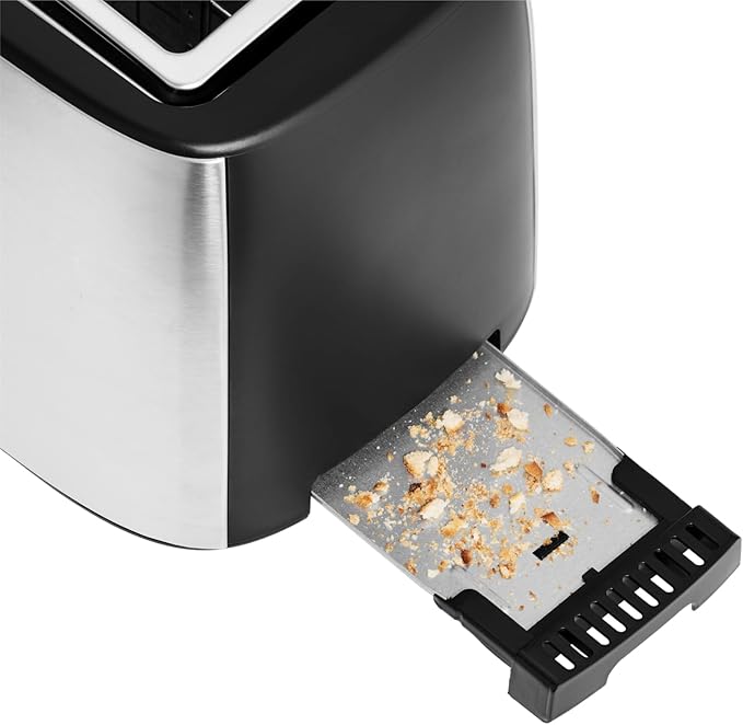 WMF Bueno Pro Toaster Langschlitz mit Brötchenaufsatz 4 Scheiben XXL Toast Aufknusper-Funktion 6 Bräunungsstufen 1550W Toaster edelstahl matt