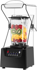 Smoothie Blender 2L Commercial Stand Mixer with Sound Enclosure - 17000rpm Blade Silent Broken Wall Cooking Machine for Fruits &amp Ice Crusher - Includes Cover - Perfect for Smoothies!