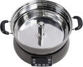 6L Large Capacity Rice Cooker – Electric Hot Pot with Lifting Fast Cooking Function Suitable for Steaming Rice Eggs &amp Hot Pot Use(Color:Coffee)