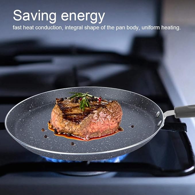 Yosoo123 NonStick Frying Pan Cookware Set RadiantCooker Induction Cooker Cooking Tool for Breakfast Pancake Egg Pizza(M)