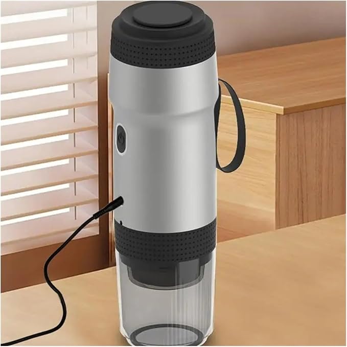 Portable Coffee Machine 2PCS USB Portable Heated American Italian Espresso Capsule Coffee Machine Large And Small Capsule Coffee Powder Three In Onefor Outdoor Travel Picnic(USB_WHITE)