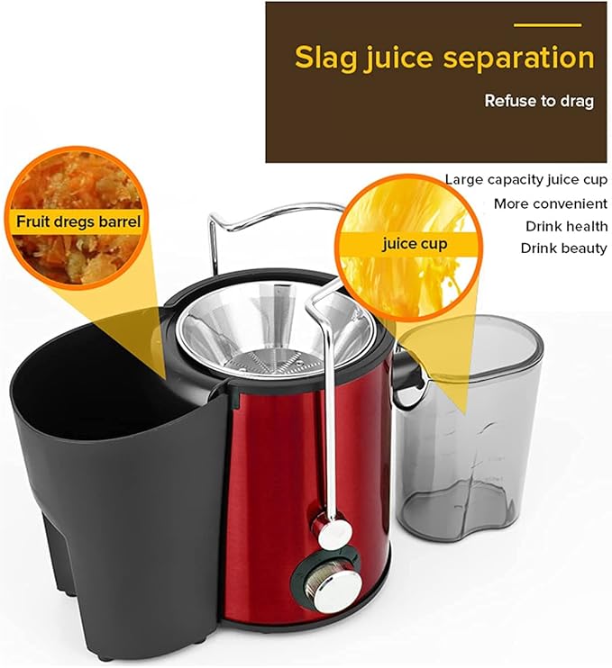 Juicer 250W Electric Juicer Stainless Steel Juicer Fruit Vegetable Food Mixer Blender Extractor Machine 2 Speed Setting 18000R / M
