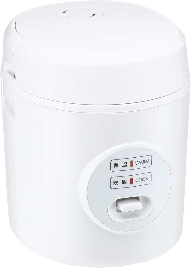 Yamazen Rice Cooker 0.5 to 1.5 Pair Small Mini Rice Cooker White YJE-M150 (W)