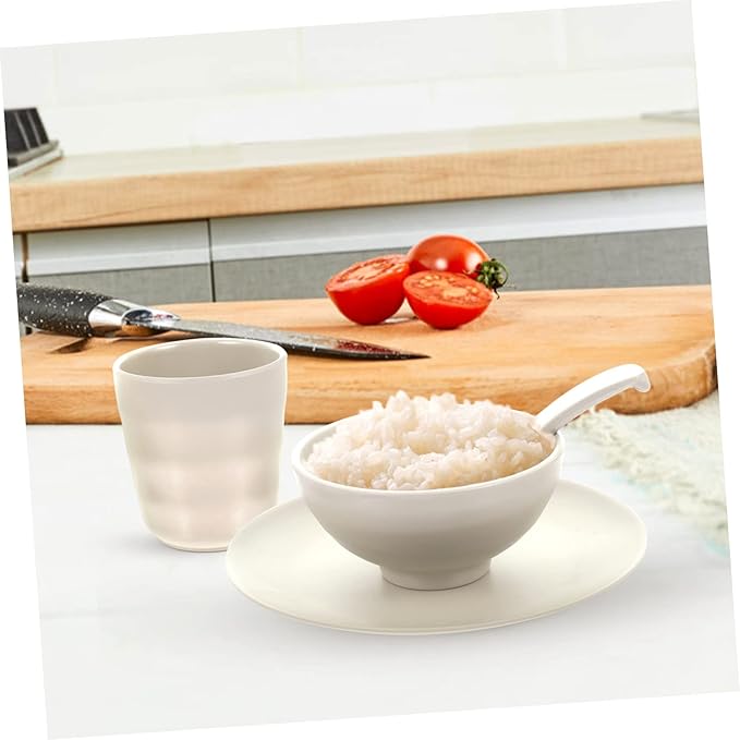1 Set Unbreakable Dinnerware Set Fall Kitchen Tableware Kit Includes Rice Bowl Plate Cup Dishwasher Microwave Safe for Soup Ramen and More