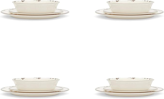 Fox Run Melamine Dinnerware Set Ivory 10