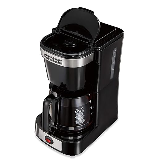 4 Cup Coffeemaker-Black w/Glass Carafe