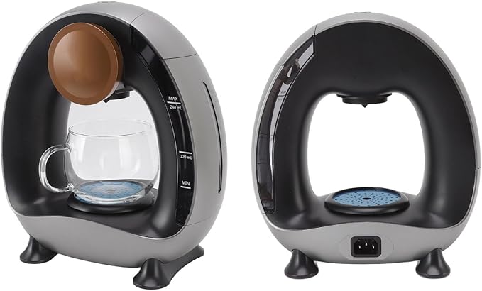POCREATION Drip Coffee Maker Stainless Steel and Borosilicate Glass Quiet 240ml Water Tank Hand Washable Dishwasher Safe Suitable for Tea and Coffee Brewing Constant Temperature