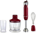Megawise HB-2053 5-in-1 Hand Immersion Blender Set 1000W Powerful Stick Blender with Turbo Mode Variable Speed Control Stainless Steel Blade Includes Whisk Milk Frother Chopper Bowl &amp Beaker