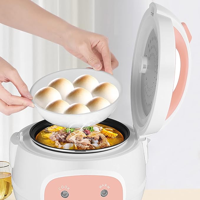 Rice Cooker Rice Cooker And Steamer Multi Cooker 2L With Keep-Warm Function For 1-3 People