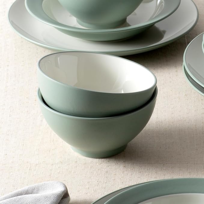 Noritake Colorwave Green 12-Piece Coupe Dinnerware Set Service for 4