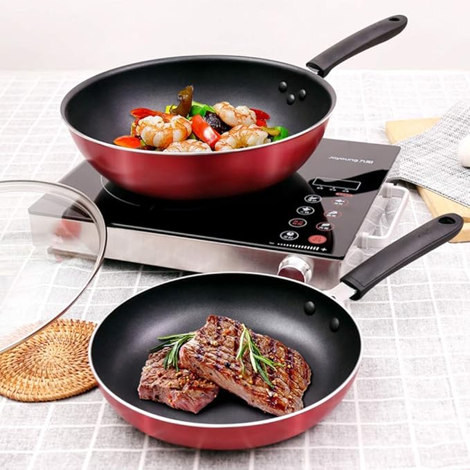Cookware-Set 3-PieceCooking Pot SetStainless Steelwith Glass-Lids All Types of cookers Induction Gas Ceramic Electric Saute pan/A