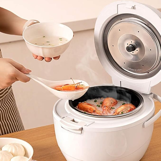 Rice Cooker Household 2L-400W 8 Function Menus 24-hour Appointment Smart Insulation With Steamer Suitable For 1-3 People (A) (A)
