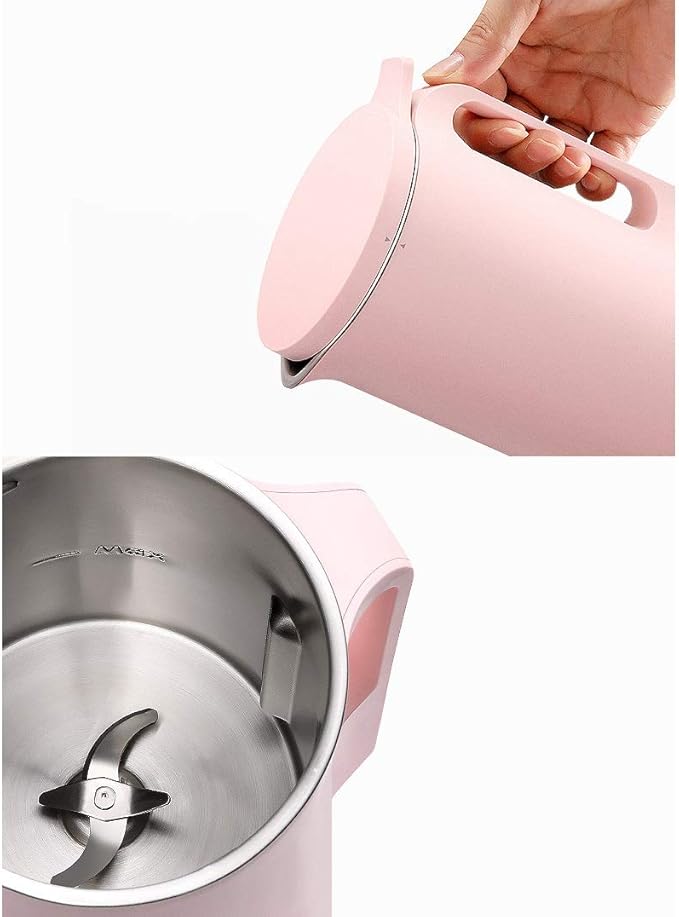 Soymilk Machine Multifunction Automatic Mini Electric Heating SOYA-Bean Milk Juicer Stir Rice Paste Maker Filter-Free(E)