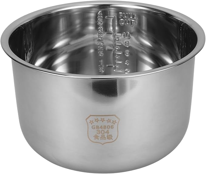 Cabilock Rice Cooker Liner 5L Cooker Inner Tank Rice Accessories Electric Accessories Inner Pot Power Parts Pot Cooking Supplies Stainless Steel Instant