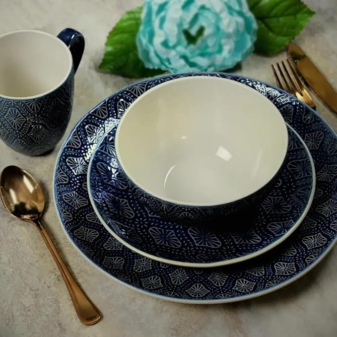16-Piece Dinnerware Set Dinner Plate Dessert Bowl Mug Plates