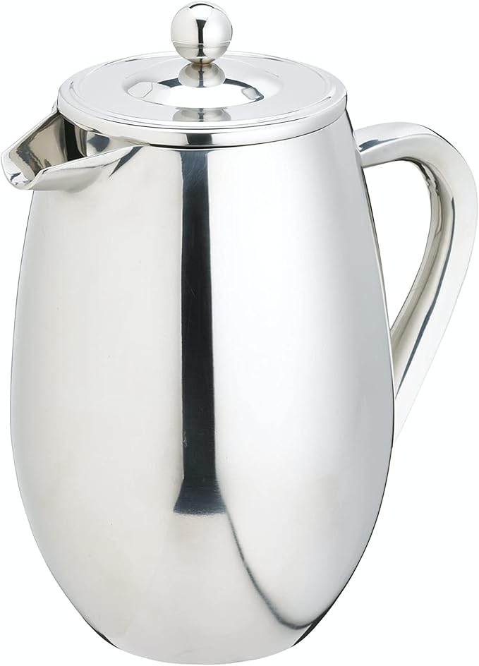 La Cafetière Stainless Steel Double Walled Insulated Cafetière 3 Cup Stainless Steel Silver