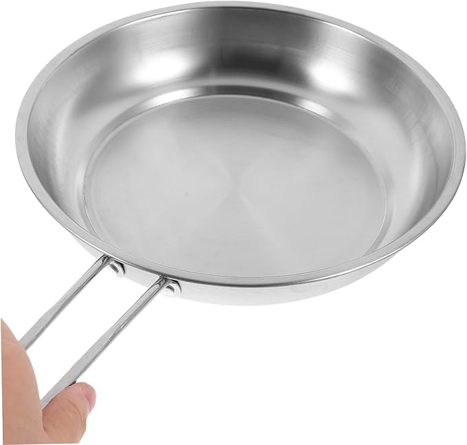 Cabilock 1set Stainless Steel Pot Set Cookware Set Soup Pot Frying Pan Clad Cookware
