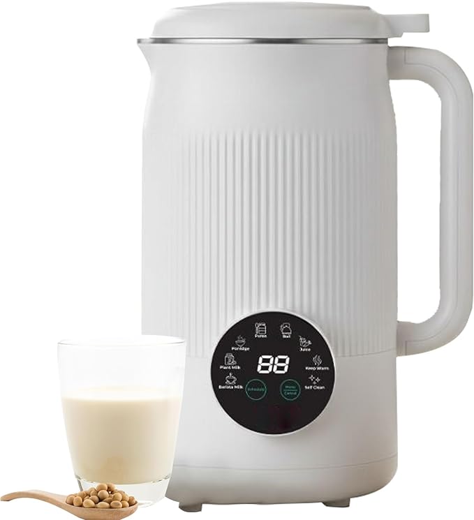 Juicer Nutripour - The 8-in-1 Multifunction Nut Milk Maker 42oz Blender Maker 140℉ Heating &amp 8h Keep Warm 12h Delay Boil Water &amp Self-Cleaning (1pcs)