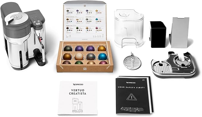 Nespresso Vertuo Creatista Coffee and Espresso Maker by Breville Black Truffle