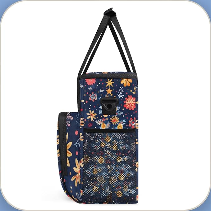 Dreamy Xmas Tree Coffee Maker Carrying Bag Portable Travel Storage Tote Bag Compatible with K-Mini or K-Mini Plus Single Serve Coffee Brewer Carrying Case with Multiple Pockets &amp Shoulder Strap