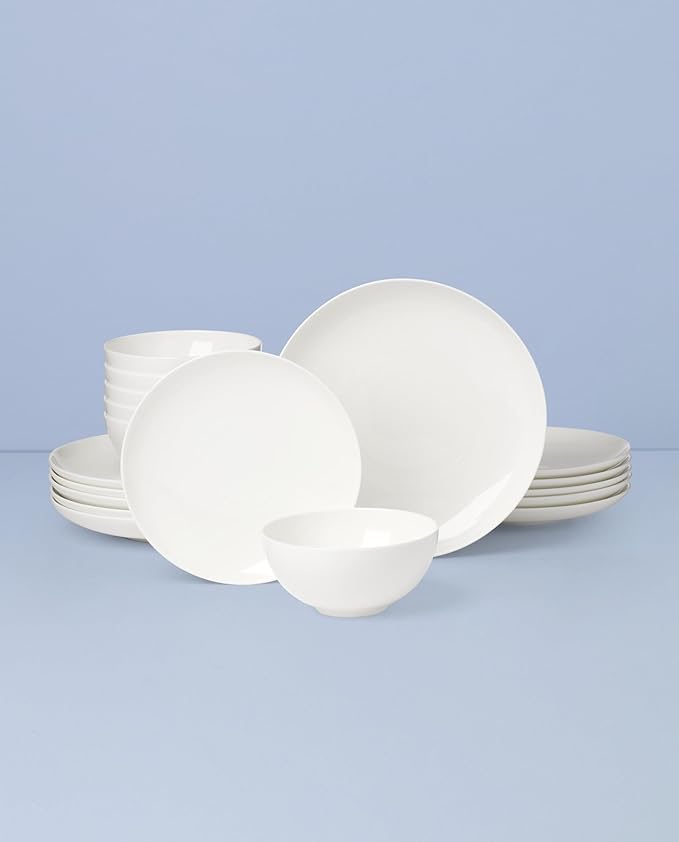 Lenox 899187 Studio 1414 Coupe 18-Piece Dinnerware Set Service For 6