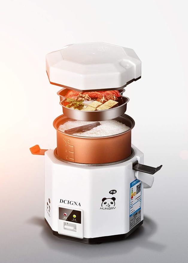 1.2L Mini Rice Cooker Electric Lunch Box Travel Small Removable Non-stick Pot Keep Warm Function Suitable For 1-2 People - For Cooking Soup Rice Stews Grains &amp Oatmeal