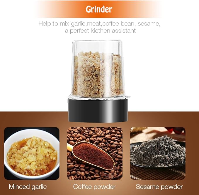 Blender and Food Processor Combo Personal Blender for Shakes and Smoothies Suitable for Kitchen Home 700W Electric Blender with Mixer Grinder/Chopper