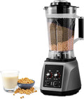 Commercial Blender 2200w Smoothie Blender with 9 Speed Adjustable 6L Professioanl Blender with Timer 8-Blade Steel Knife Lid with Clasp for Shakes Smoothies Ice Crushing Home