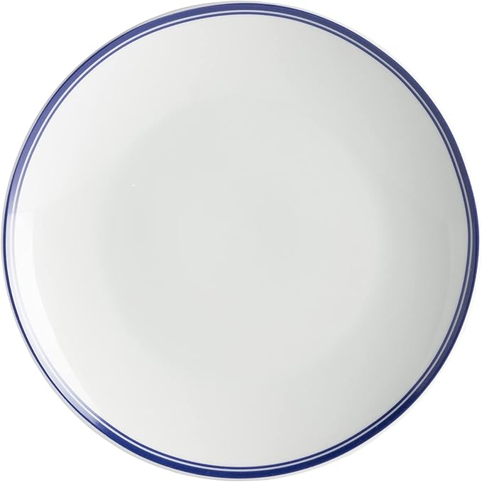 Café Stripe 12 Pc Dinnerware Set Blue