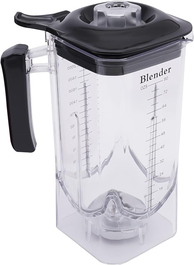 2.2L Commercial Blender Quiet Strong Smoothie Machine With Shield for Frozen Drinks Ice-cream 2200W Red